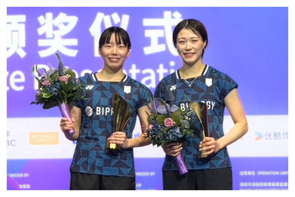 「中国マスターズ2026」 女子ダブルス高橋 美優・中出 すみれ 初優勝！