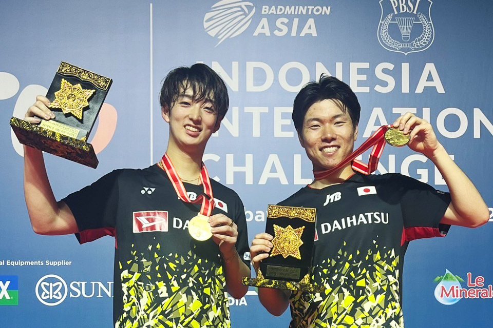 「インドネシアインターナショナルチャレンジ2023」男子ダブルス岡村 洋輝・三橋 健也 初優勝！