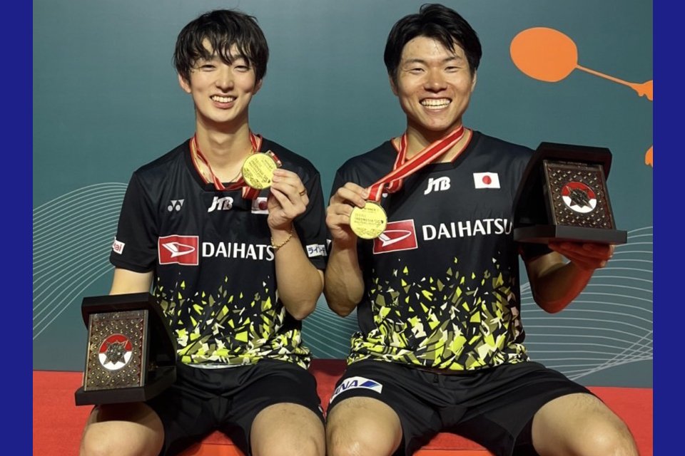 「インドネシアマスターズⅡ 2023」男子ダブルス岡村 洋輝・三橋 健也 初優勝！2週連続V！