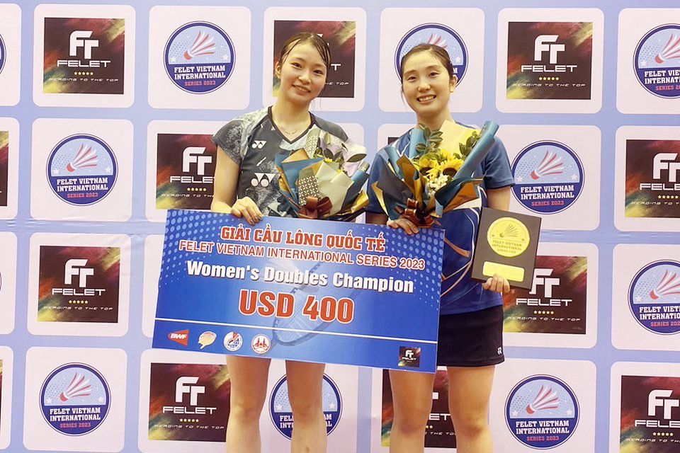 「ベトナムインターナショナルシリーズ 2023」女子ダブルス 大澤 佳歩・杉山 明日香（YONEX） 初優勝！