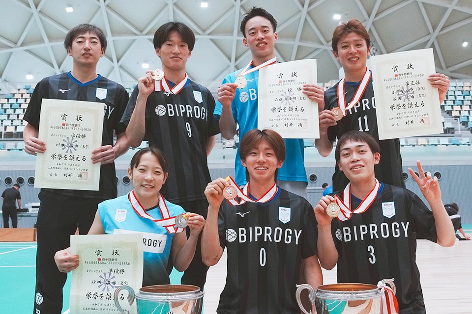 「第68回全日本社会人バドミントン選手権大会」男子シングルス森口 航士朗、男子ダブルス熊谷 翔・西 大輝 初優勝！