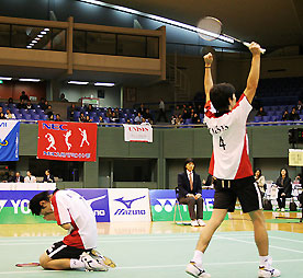 坂本・池田組 初優勝の瞬間