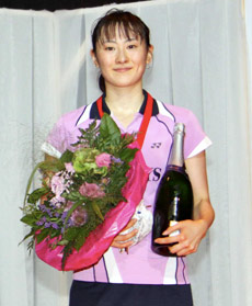 女子シングルスで準優勝の平山優