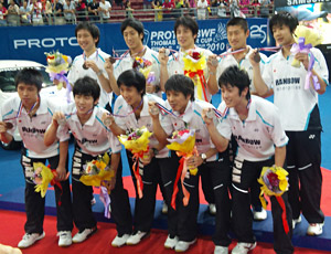 31年ぶりのトマス杯銅メダルを獲得した日本男子チーム
