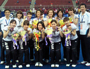 日本女子チームも6年ぶりの銅メダル獲得