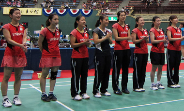 日本リーグ開幕2連勝の日本ユニシス女子チーム