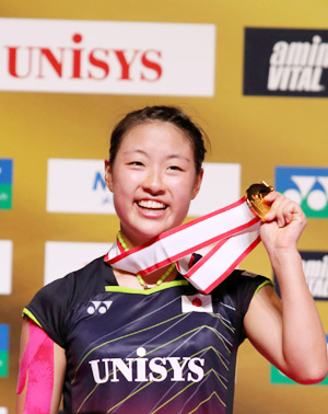 「YONEX OPEN JAPAN 2015」初制覇を果たした奥原希望