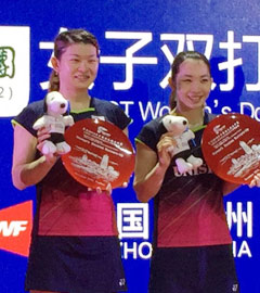 中国オープン準優勝の女子ダブルス高橋礼華・松友美佐紀組