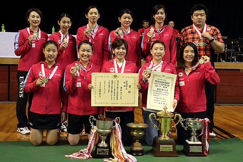 昨年度優勝の日本ユニシス女子チーム
