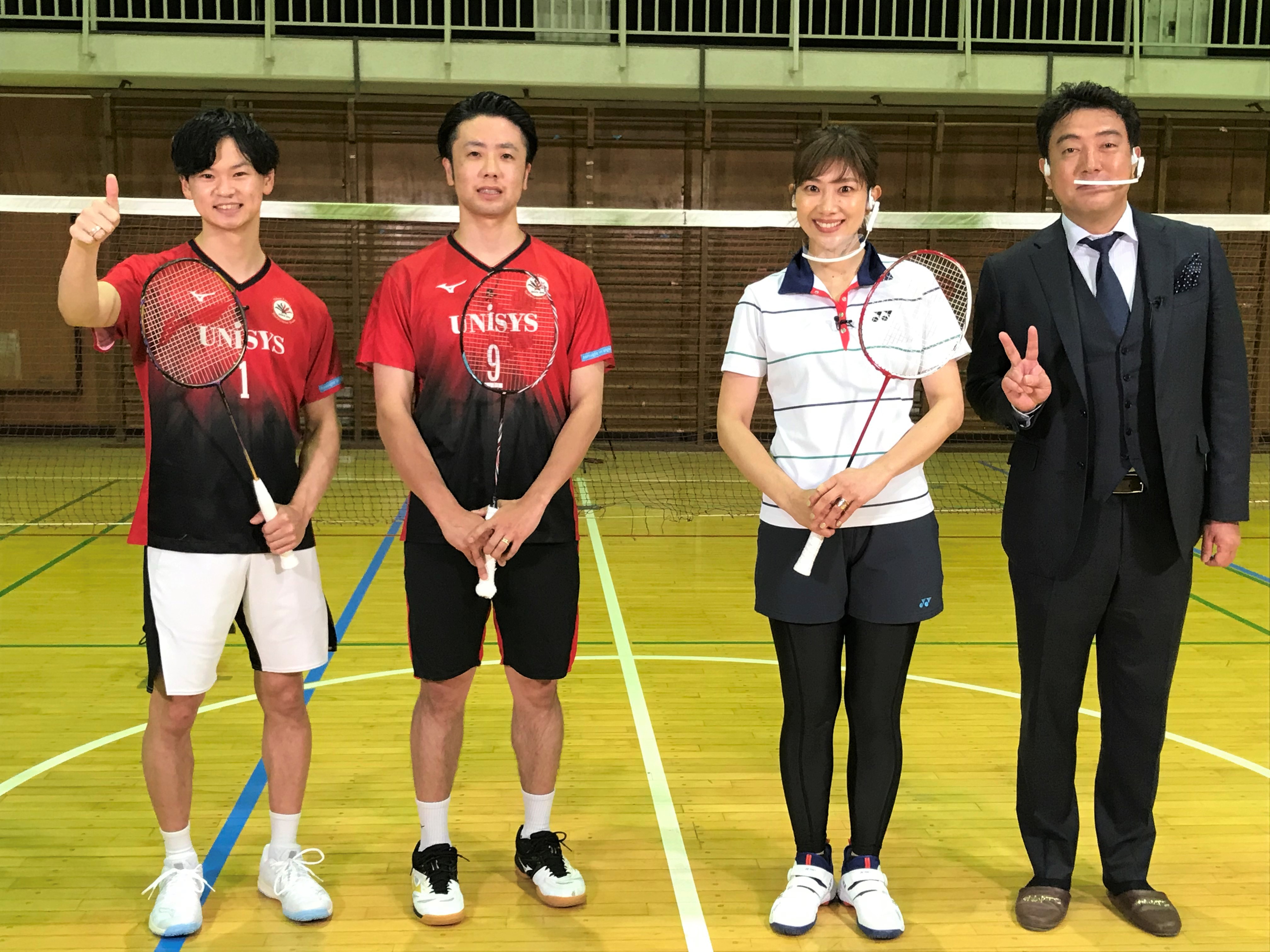 渡辺勇大選手・遠藤大由選手・潮田玲子さん・佐野瑞樹アナ