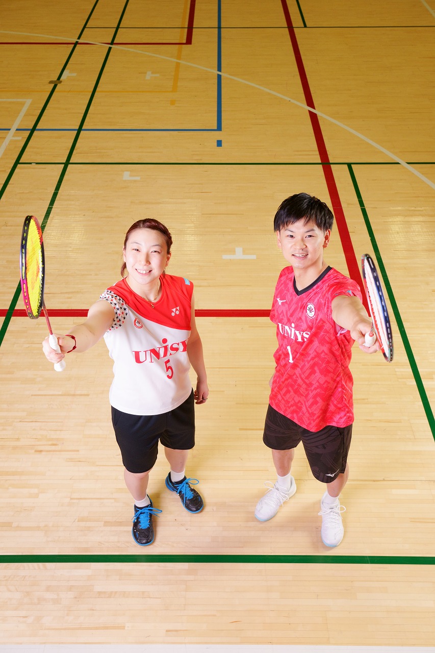 東野有紗選手、渡辺勇大選手