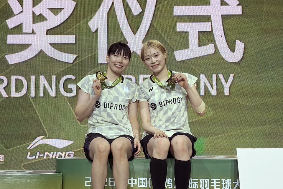 「Baoji中国マスターズ2026」女子ダブルス 高橋 美優・中出 すみれ 初優勝！