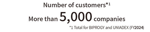Number of customers More than 5,000 companies