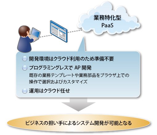 図2 業務特化型PaaSの普及