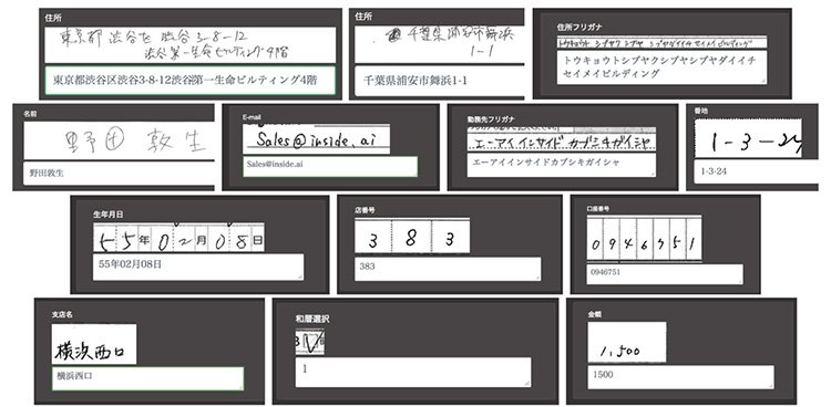 AI OCR イメージ（高い文字認識率）