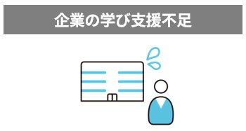 企業の学び支援不足