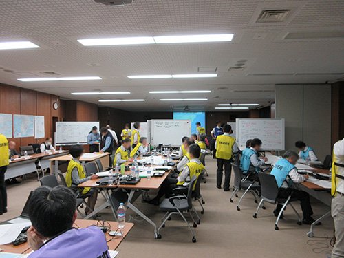 システム導入“前”の訓練の様子(導入前年度訓練)