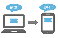 簡単・即時発⾏で機会損失を防⽌
