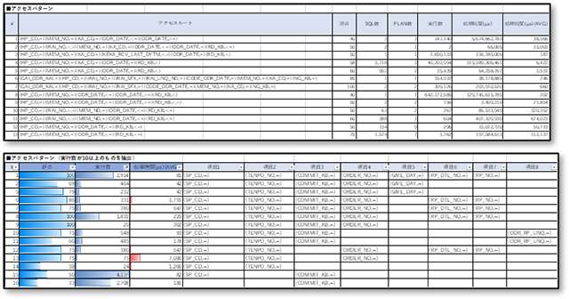 アクセスパターン詳細分析　サンプル