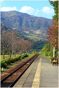 無人駅シーン