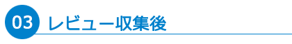 レビュー収集後