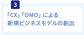 「CX」「OMO」による新規ビジネスモデルの創出