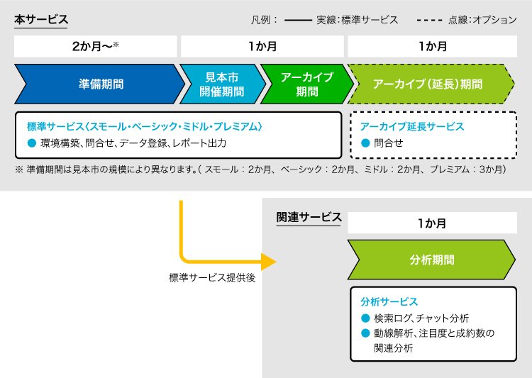 期間限定版サービス　利用期間：スケジュールの例